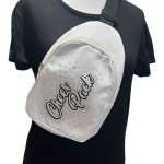 Crossbody  weiß - Cheer Pack Schleife - mit Bling